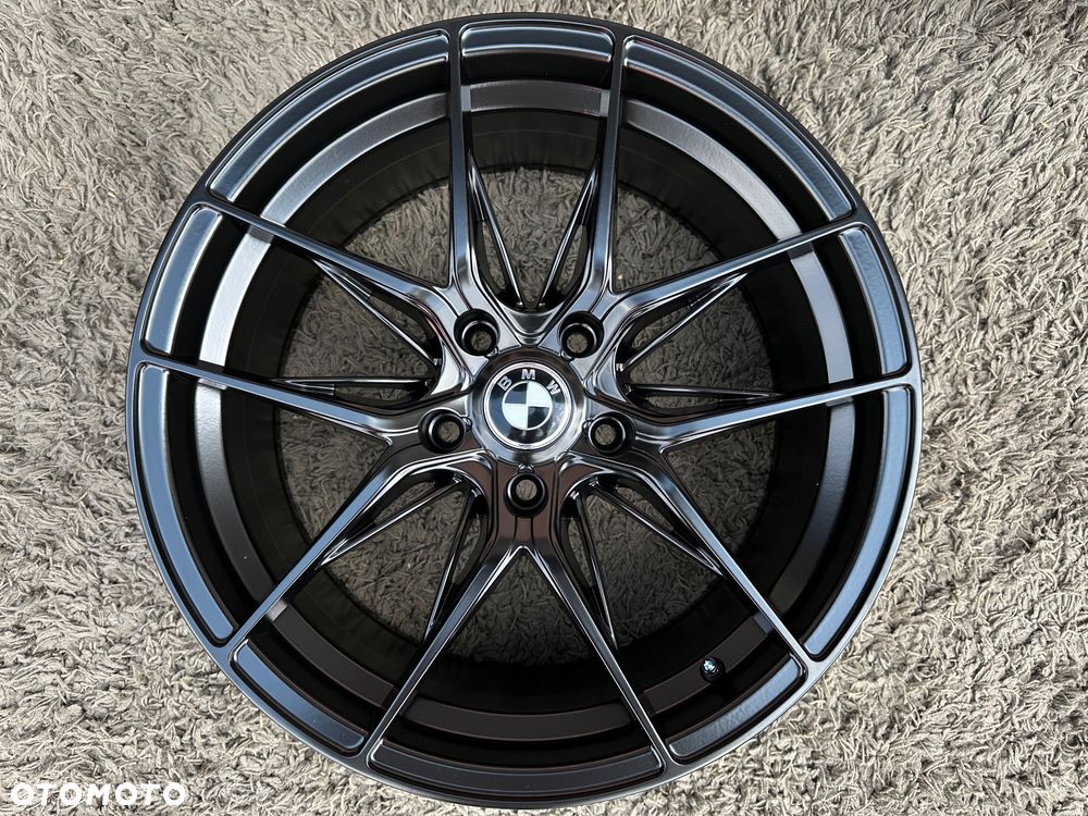 Nowe czarne alufelgi 18 BMW 5x120 felgi 8j ET35 F10 Z3 Z4 E46 X1 X3 E83 F25 E90 F30 F34 GT F01 F12 F20 E87 E60 xDrive Opel Insignia JR44 JR21 Haxer HX036 Styling M Pakiet Forzza Oregon - 2