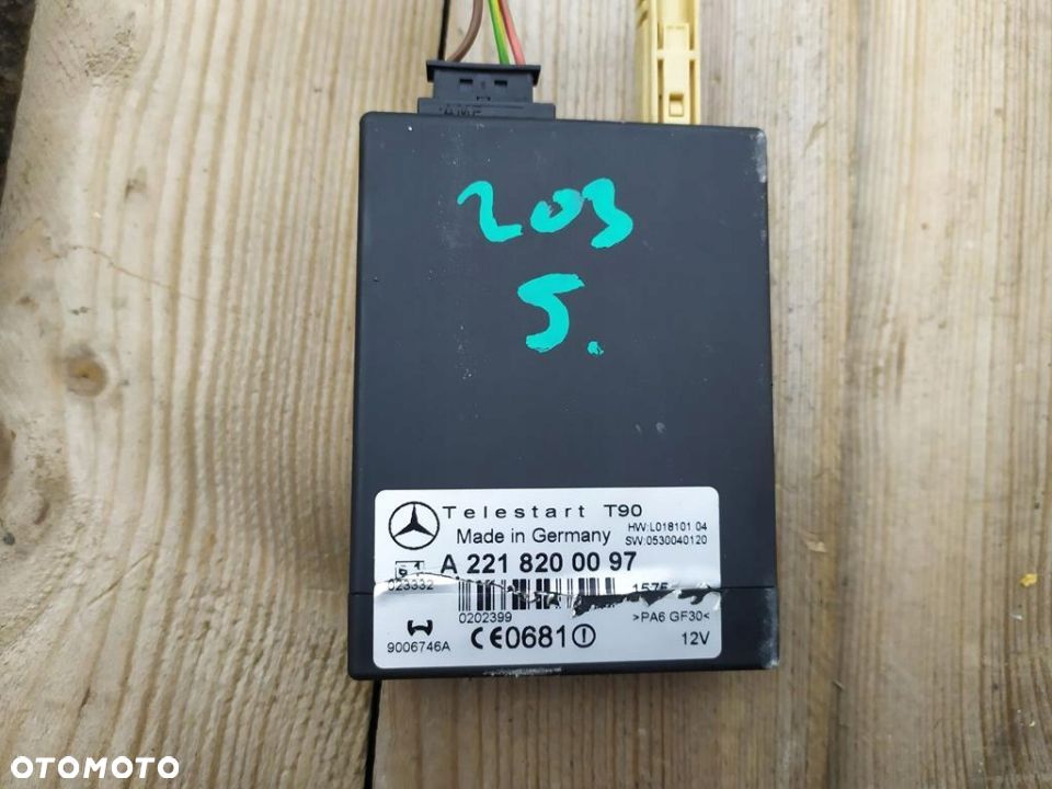 MERCEDES W203 MODUŁ STEROWNIK WEBASTO A2218200097 - 1