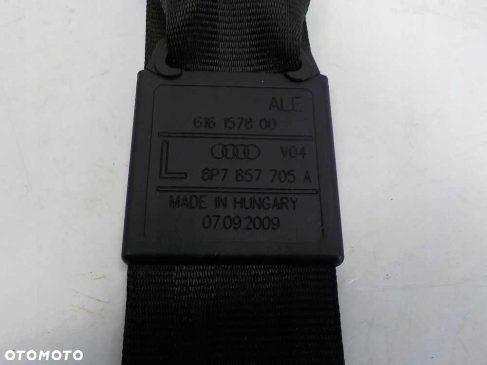 AUDI A3 8P CABRIO PAS BEZPIECZEŃSTWA NAPINACZ LEWY PRZÓD 8P7857705A - 2