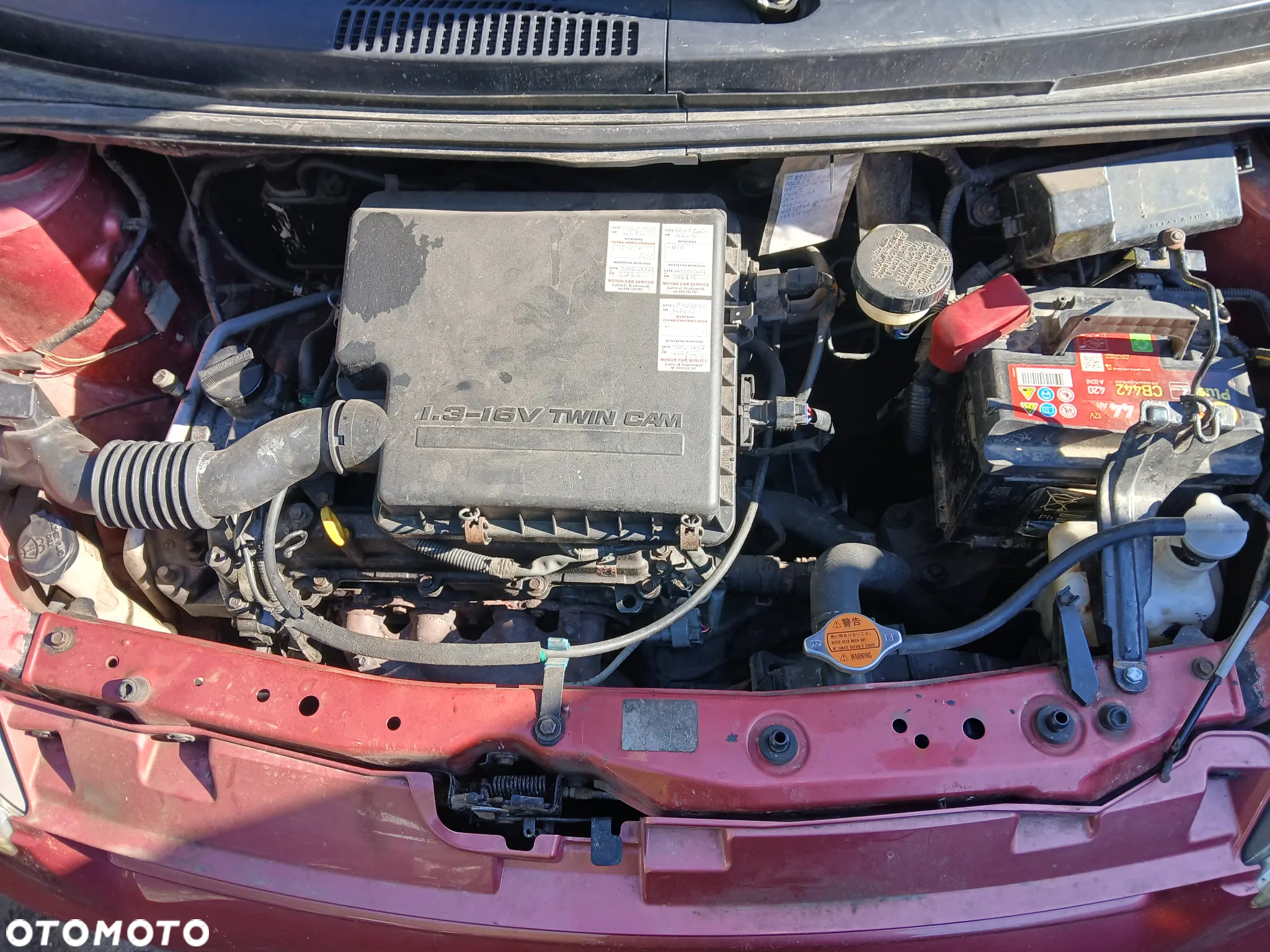 daihatsu sirion II 05/10 silnik 1.3 K3 skrzynia napęd sanki belka wahacz wahacze zacisk zaciski zwrotnica piasta - 2