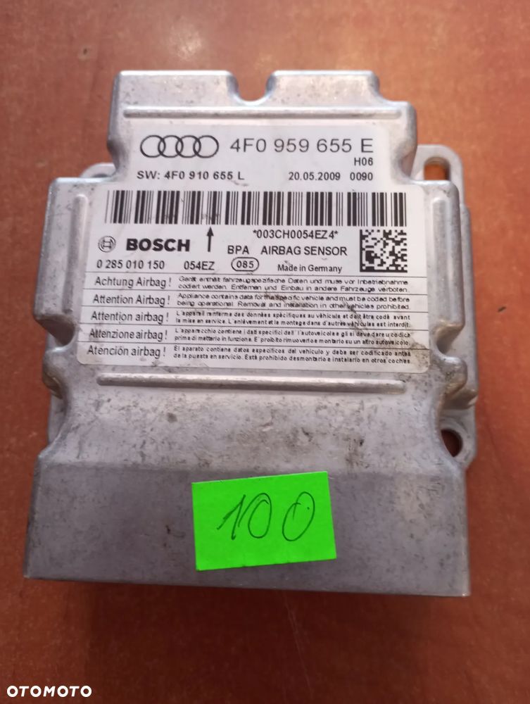 A6 C6 LIFT MODUŁ STEROWNIK PODUSZEK AIRBAG SENSOR 4F0959655E - 1