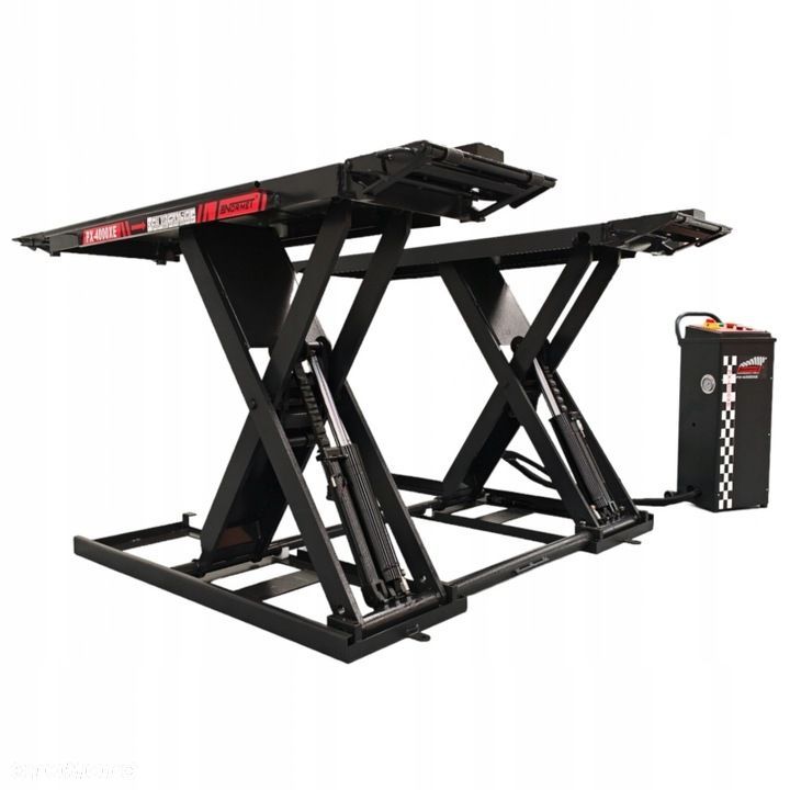 PODNOŚNIK NOŻYCOWY WARSZTATOWY MOBILNY ELEKTRYCZNE ZAPADKI 4T 1200MM - 1