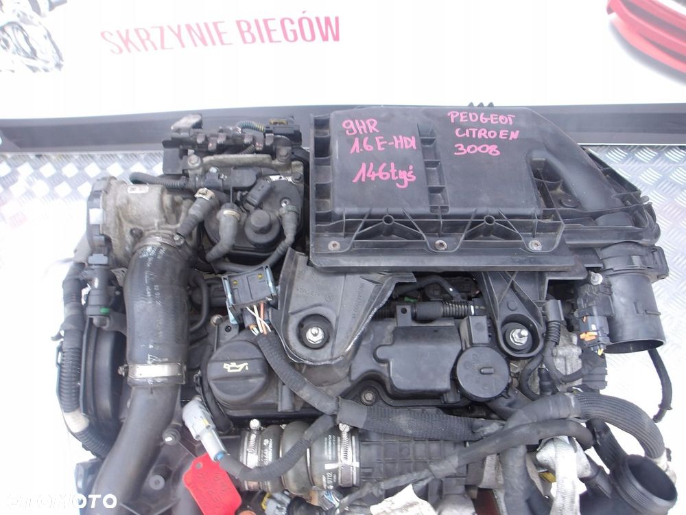 SILNIK PEUGEOT CITROEN 3008 1.6 EHDI 9HR SIEMENS 146 TYS UKŁAD WTRYSKOWY - 2