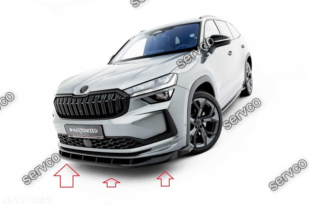 Prelungire bara fata Skoda Kodiaq Sportline Mk2 2024- v3 Maxton Design - 2