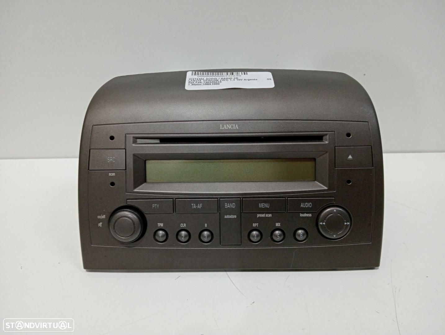 SISTEMA DE ÁUDIO RÁDIO CD LANCIA YPSILON 101 - 1