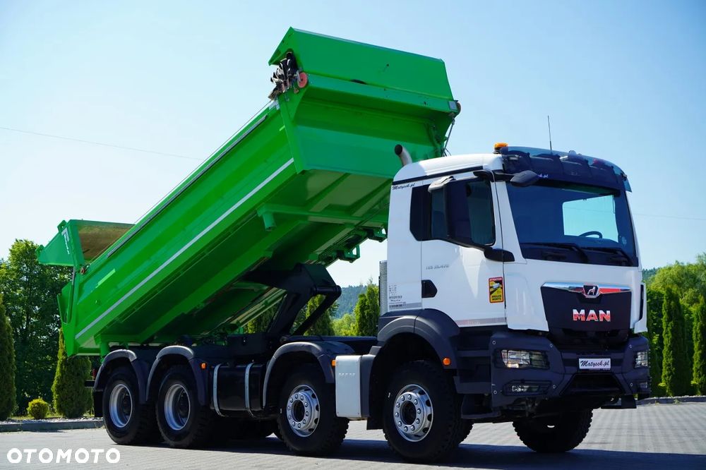 MAN TGS 35.470 / 8x4 / WYWROTKA 2 STRONNA / HYDROKLAPA / HYDROBURTA / BORDMATIK / OPONY 100% / NAVI RIO / EURO 6 - 4