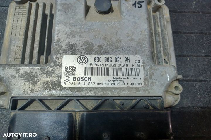 Calculator motor ECU 03G906021PN 0281014062 - 2.0 TDI AZV 03G906021PN - 3