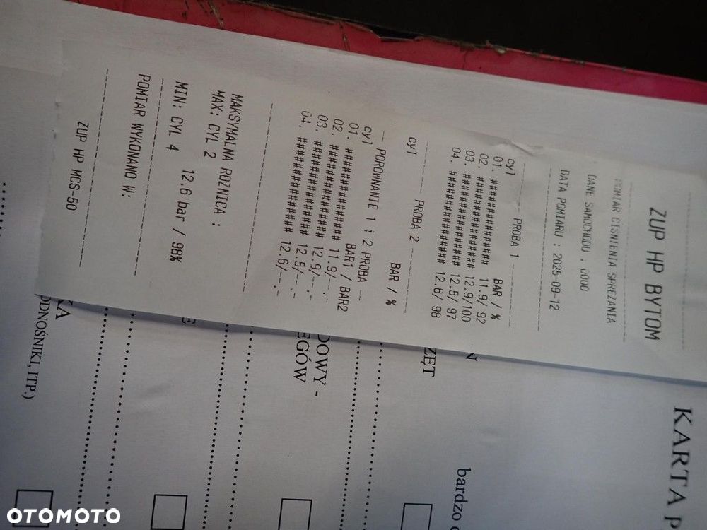 RENAULT LAGUNA III 2,0 16V M4R704 140KM SILNIK TEST POMIAR KOMPRESJI - 2