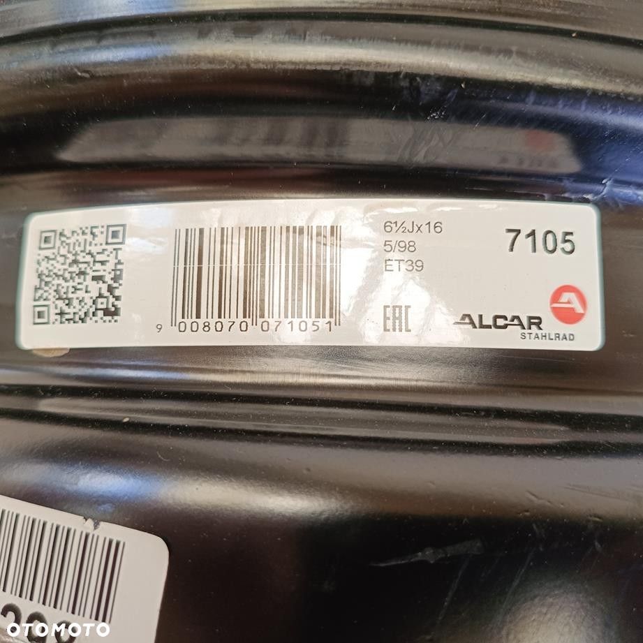 Felgi 5x98 16 Fiat Tipo 4szt (F9386) - 7