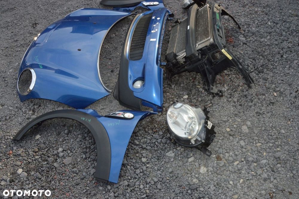 Zderzak maska błotnik lampa przód mini cooper clubman lightning blue metall - 6