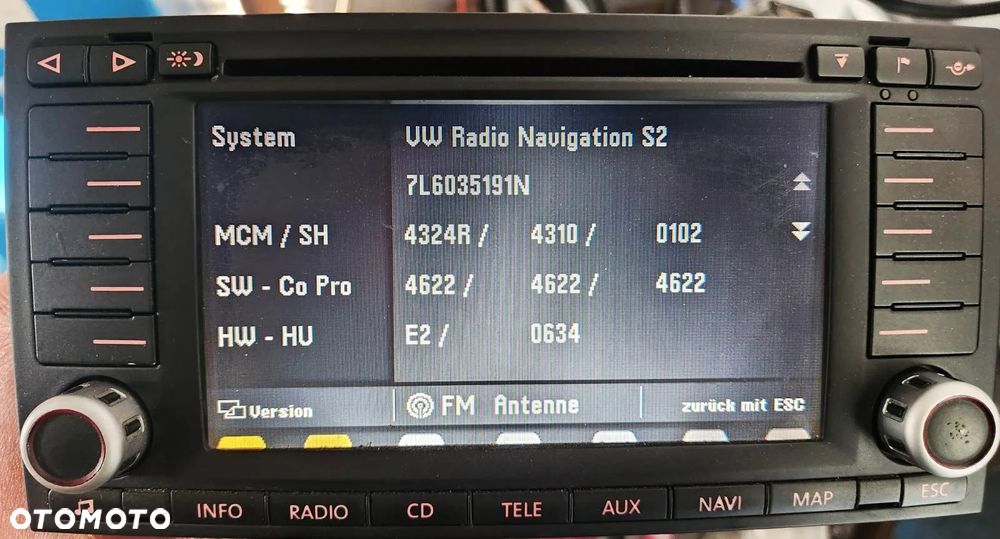 VW TOUAREG 7L 03-09R RADIO CD NAWIGACJA KOD ORYGINAL 7L6035191 - 3