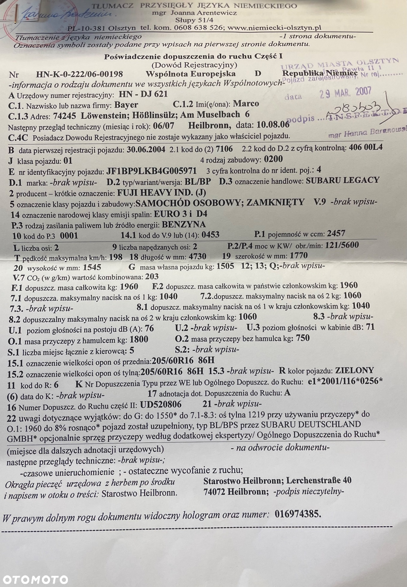 Subaru Outback 2.5 - 21