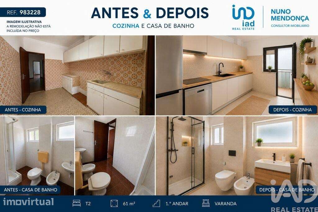 Apartamento T2 em São Sebastião de 54,84 m2