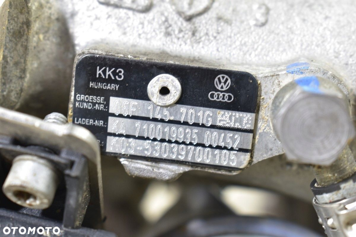 Turbosprężarka VW GOLF V AUDI A3 8P SEAT LEON II 2.0 TSI TFSI 06F145701G - 11