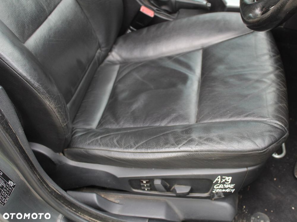 FOTEL PRZÓD PRAWY BMW E60 E61 GRZANY SKÓRA - 2