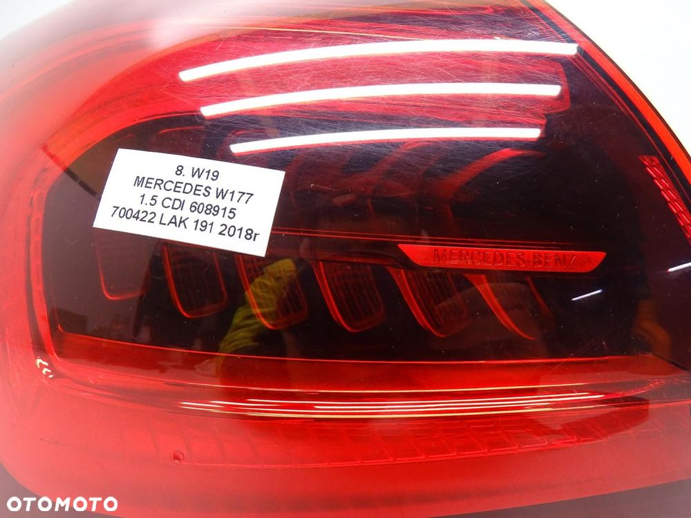 LAMPA LEWA LEWY TYŁ TYLNA W BŁOTNIK LED A1779064500 MERCEDES W177 A-KLASA - 4