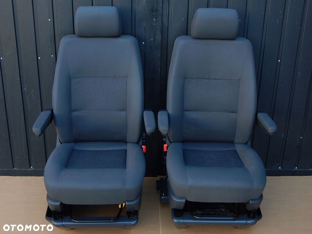 vw t5 t6 multivan fotel kierowcy pasażera prawy lewy przód komplet antracyt - 1