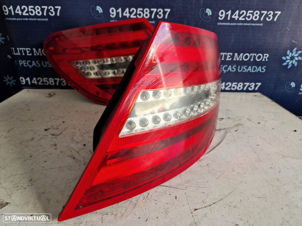 Farolins usados MERCEDES CLASSE C W204 LED SEDAN CARRO farolim esquerdo direito - 3