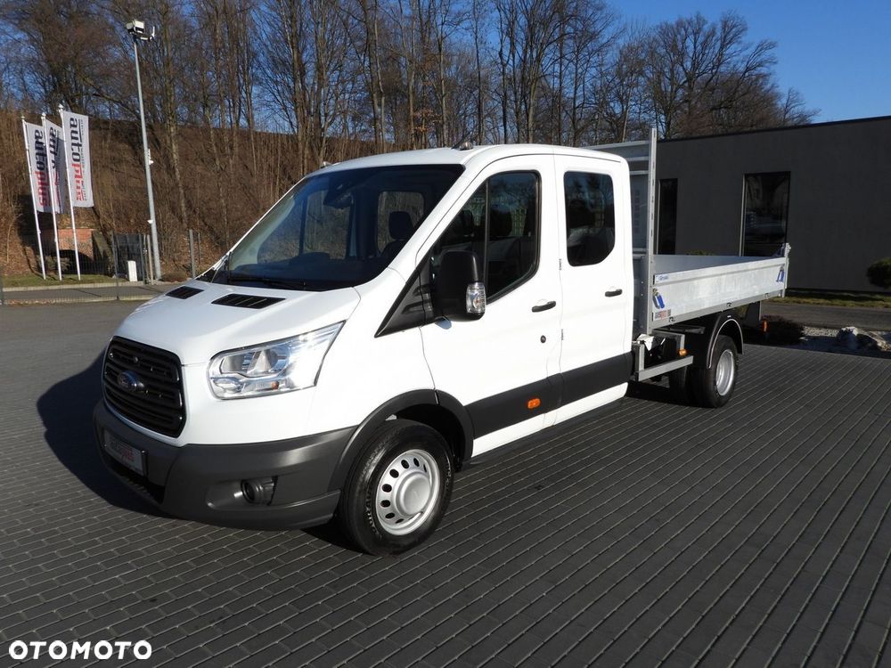 Ford TRANSIT WYWROTKA PODWÓJNA KABINA DOKA 6 MIEJSC TEMPOMAT LEDY BLIŹNIACZE KOŁA KLIMATYZACJA  170KM - 7