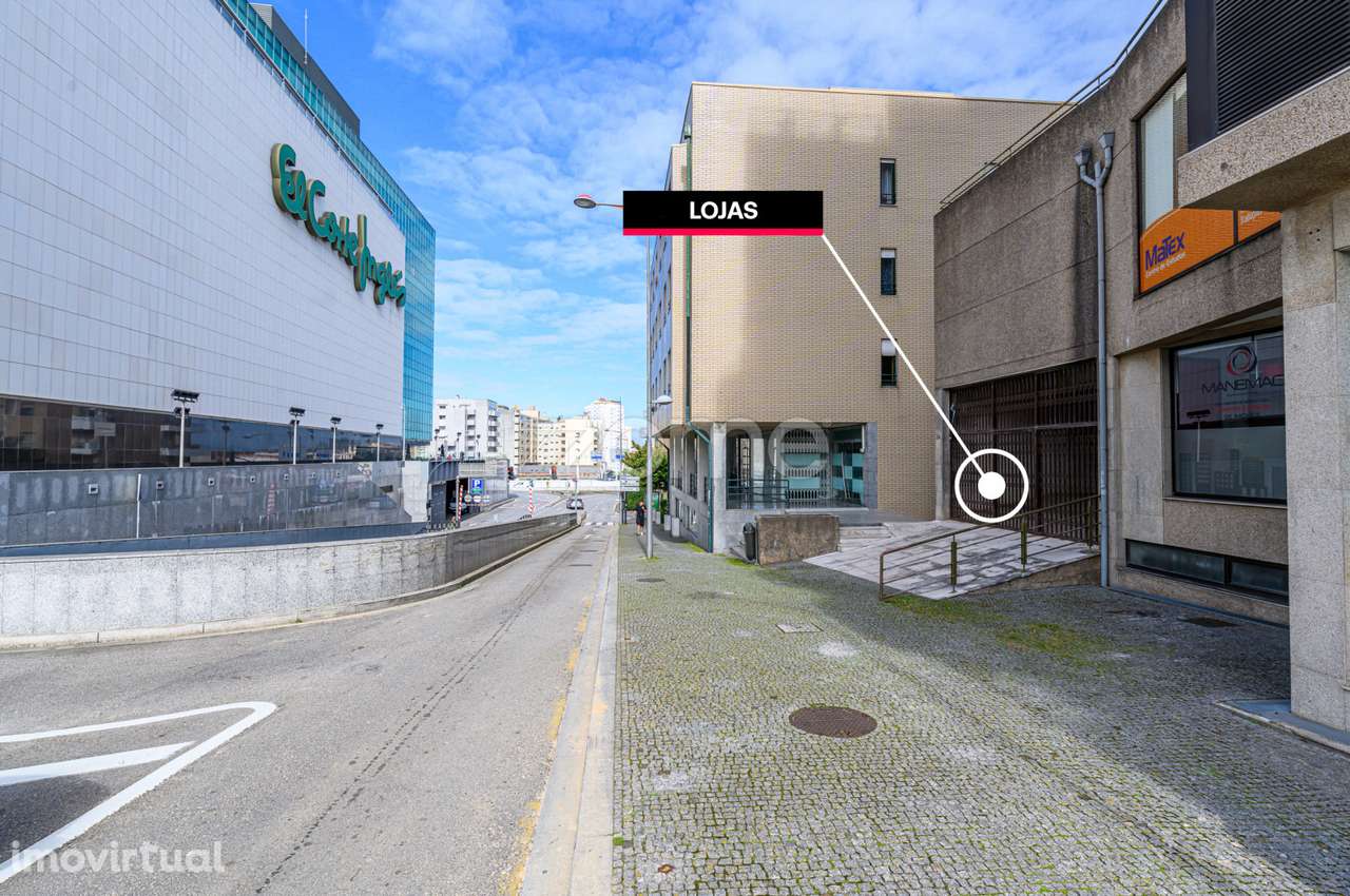 Lojas, 128 m2, em frente ao El Corte Inglês, Vila Nova de Gaia - Grande imagem: 2/19