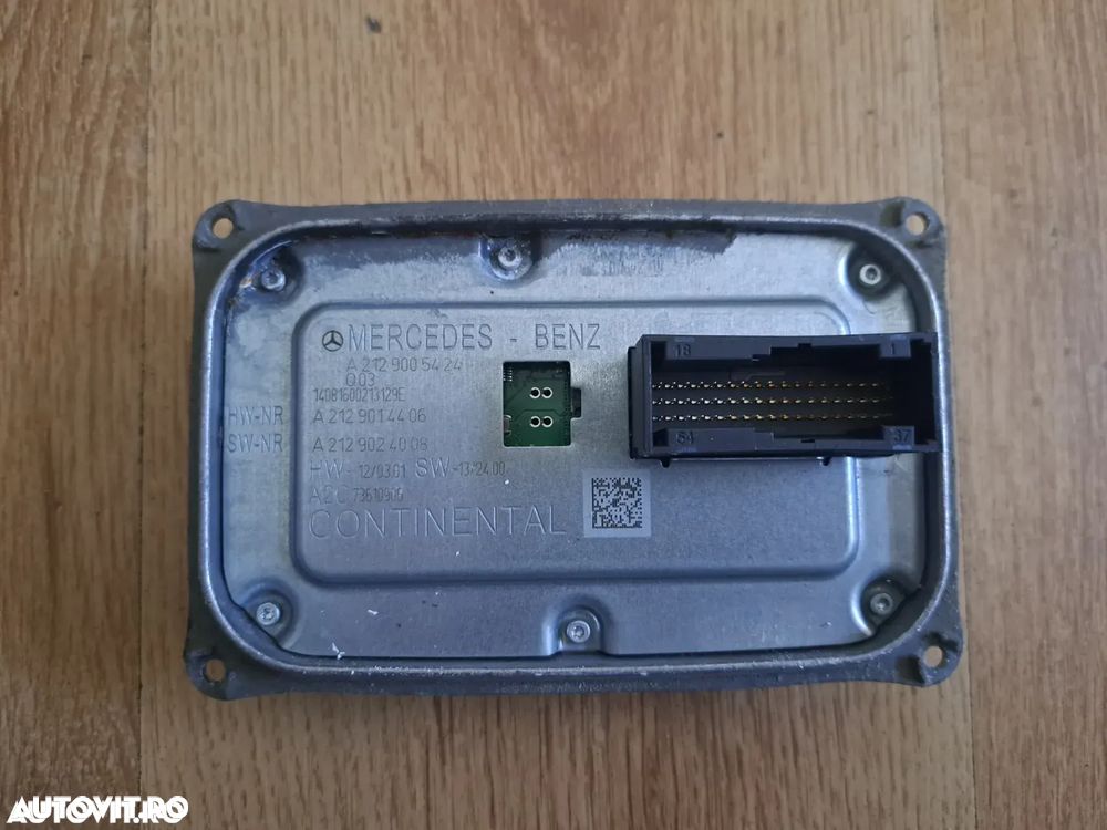 Modul far led xenon ballast Continental original Mercedes E-class W212 CLK A207 cod: A2129005424 - 2