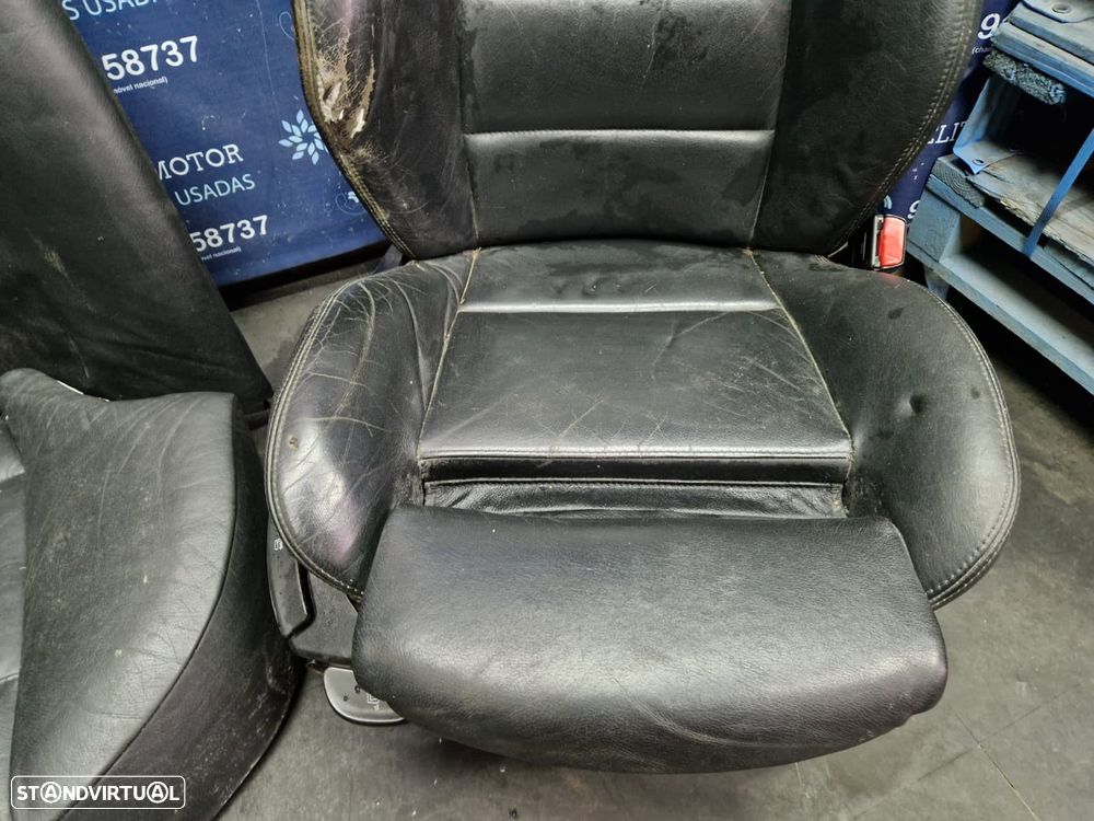Jogo de bancos usados BMW SERIE 3 E46 SEDAN PACK M PELE PRETOS - 8