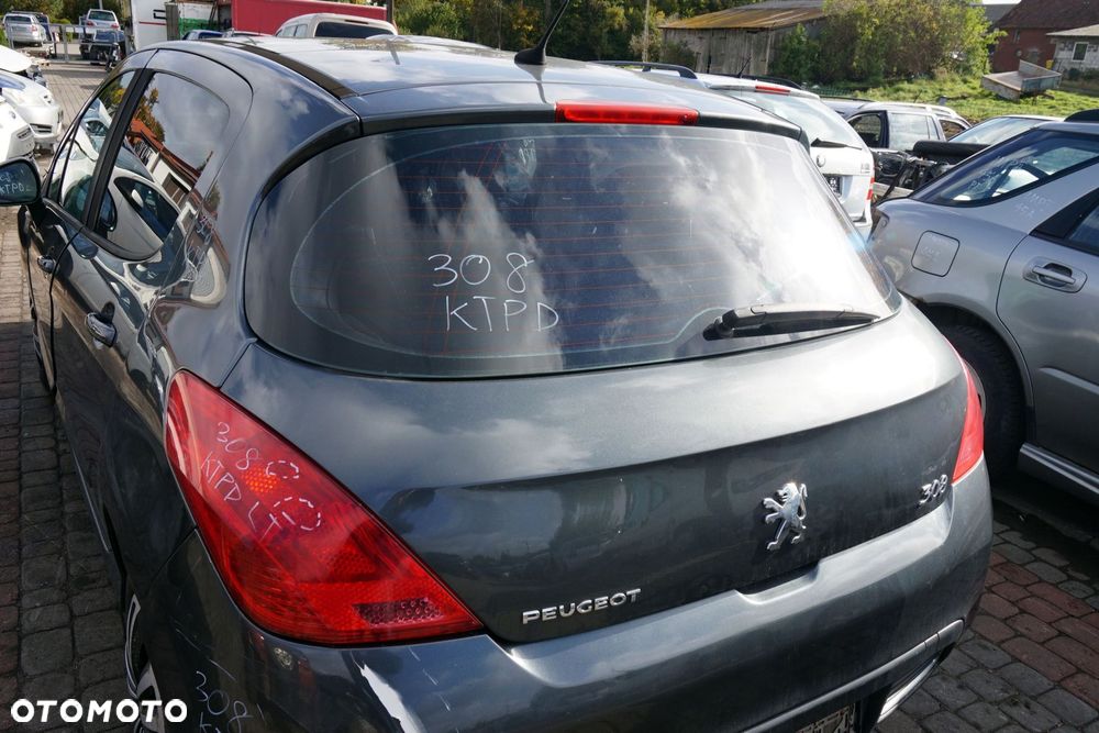 KLAPA BAGAŻNIKA TYLNA 308 I T7 5D HB KTPD  SZARY PEUGEOT 2007-2011 - 3