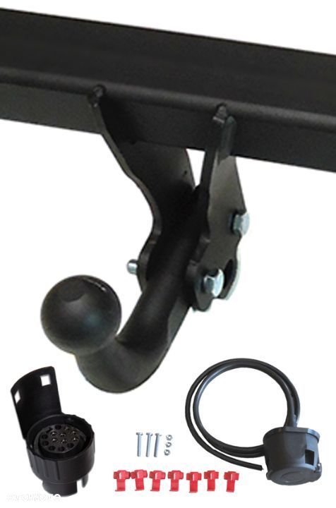 POLSKI HAK HOLOWNICZY STEINHOF + WIĄZKA + GNIAZDO 7PIN/13 DO SAMOCHODU TOYOTA COROLLA VERSO R1 - 9