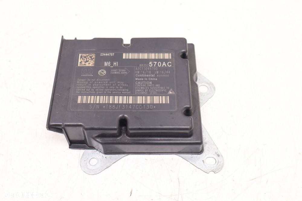 JEEP COMPASS II 17- SENSOR MODUŁ AIRBAG 53444707, 68357570AC