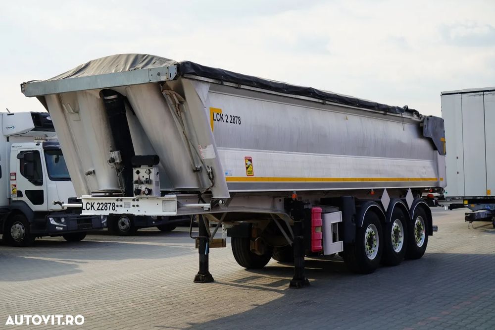 Benalu 557 BASCULĂ BENALU / 25 m³ / HYDROCLASP / ALUMINIU / 2X AXE RIDICABILE / PRELATĂ ELECTRICĂ / JANTE DIN ALIAJ / - 3