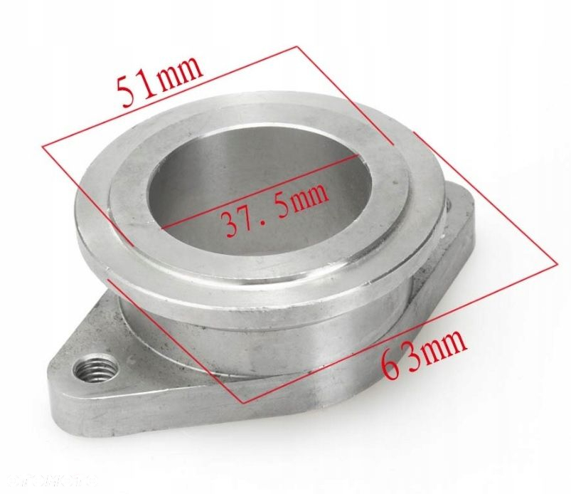 Flansza adapter przejściówka wastegate 38mm - 44mm - 2