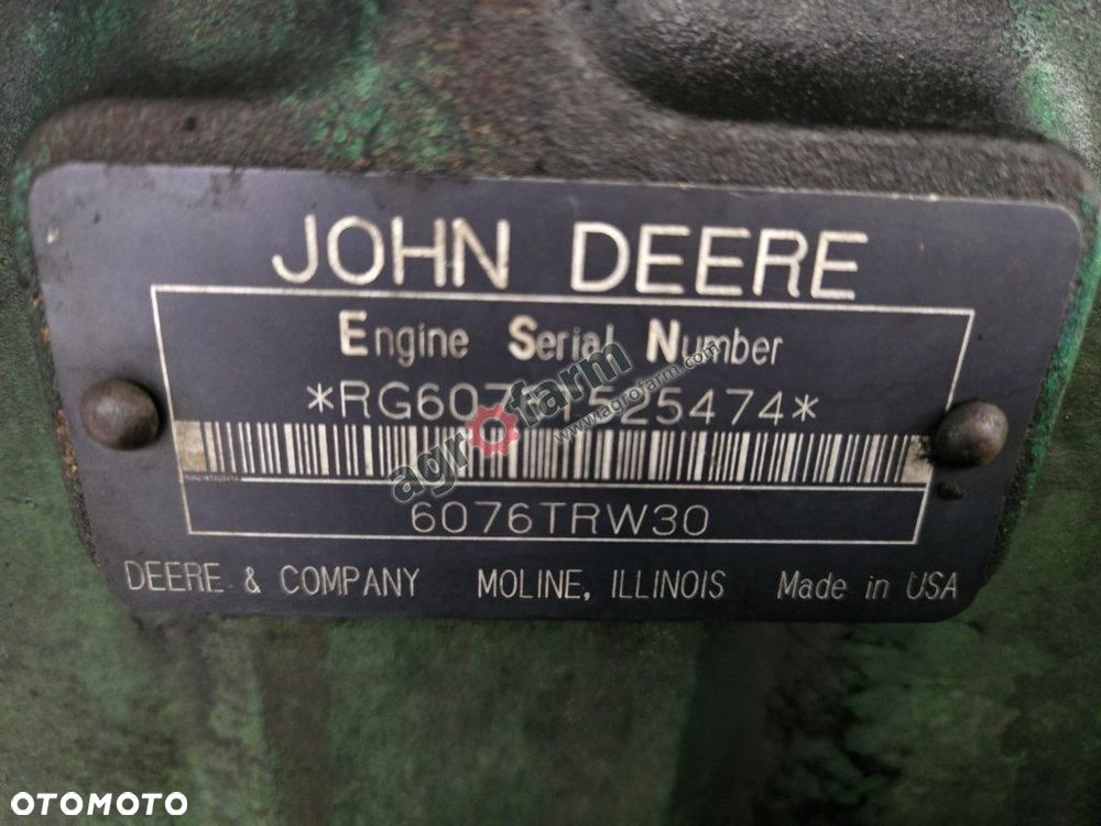 Silnik John Deere 7800 6076 TRW30 - 2