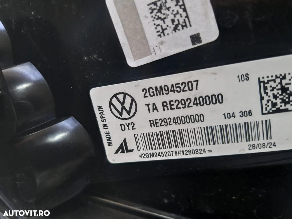 Stop tripla lampa stanga led facelift aripa vw t cross c11 d31 2gm945207 re29240000 - 3