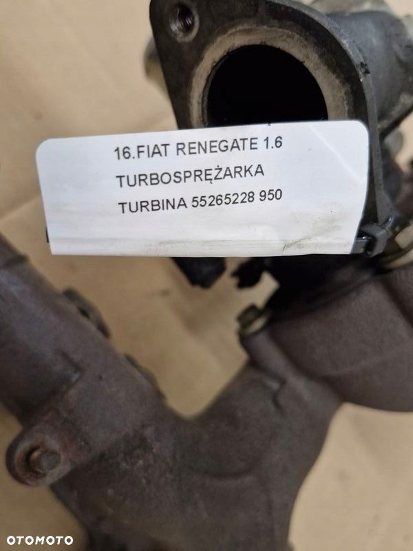 JEEP RENEGADE 1.6 D TURBOSPRĘŻARKA TURBINA 55266228 - 9