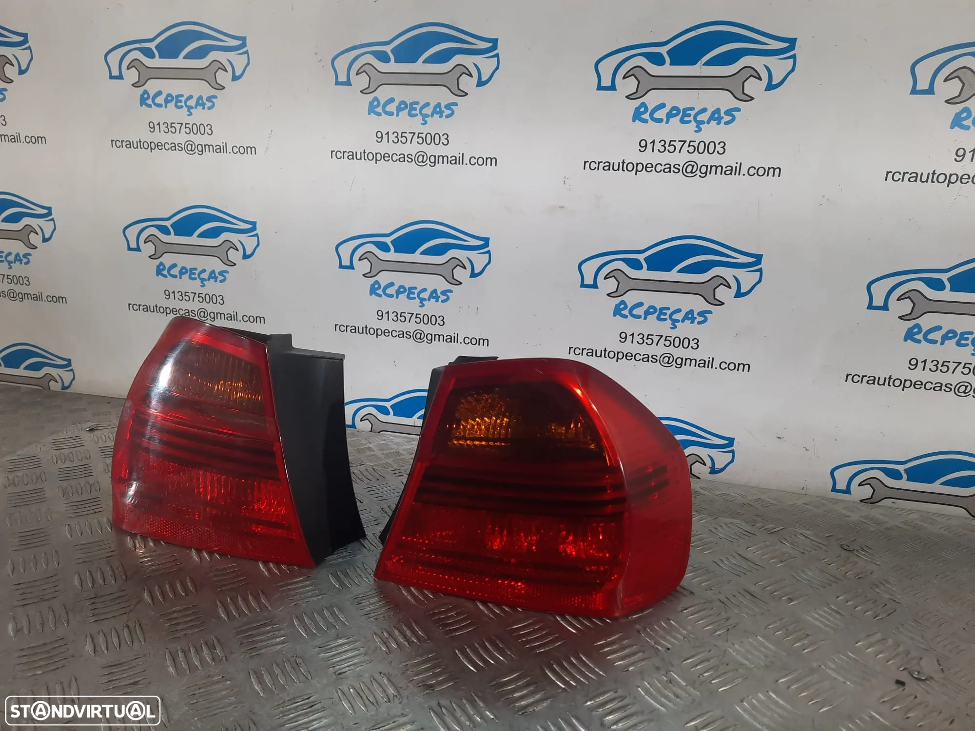 FAROLIM FAROLINS ESQUERDO DIREITO BMW SERIE 3 E90 SEDAN CARRO 63216937458 6937458 63216937457 6937457 - 3
