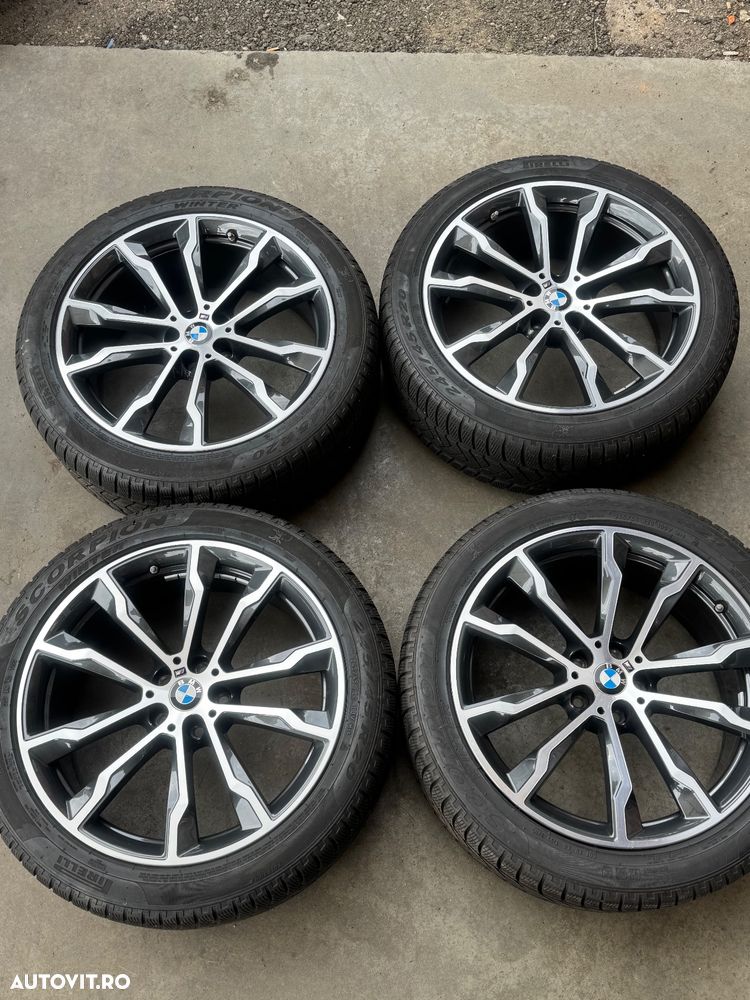 Vând jante originale BMW X3-X4 G01-G02 pe 20” cu anvelope de iarnă - 2