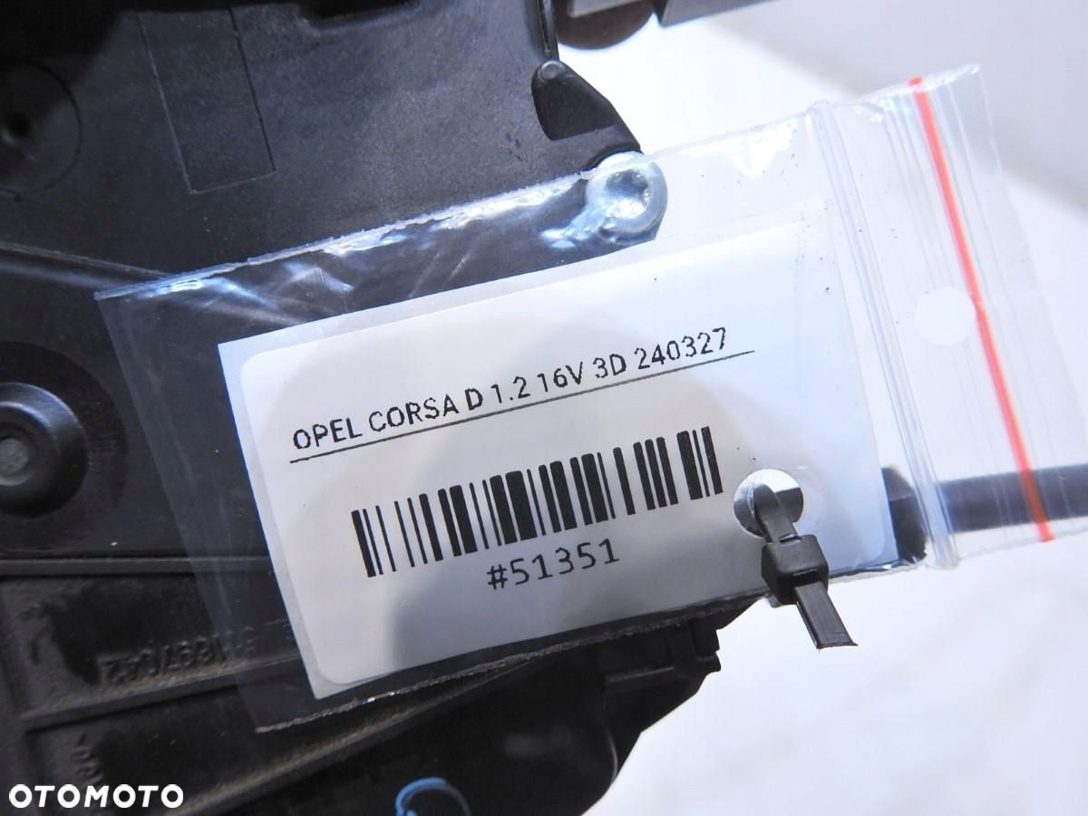 ZAMEK DRZWI LEWY 7 PIN OPEL CORSA D 3D 13258271 0325407955 - 4