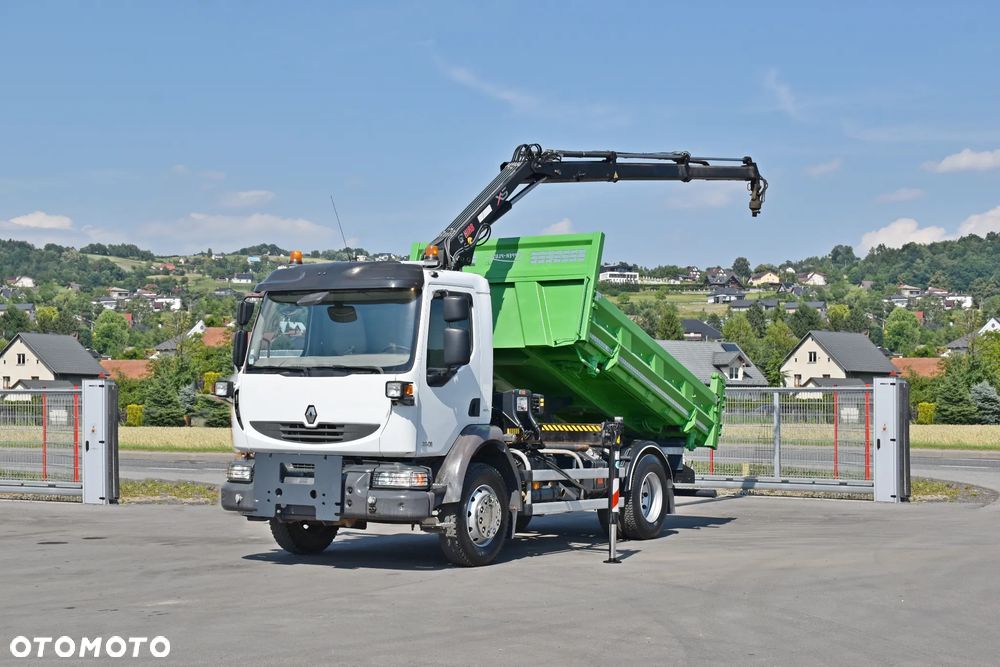 Renault MIDLUM 220 * WYWROTKA 3,80m + HIAB 077 B-2 DUO * STAN BDB - 2