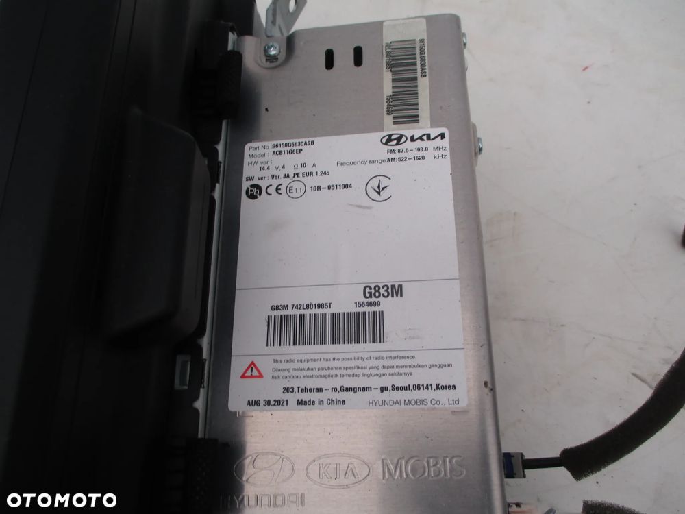 KIA PICANTO III RADIO 96150g6830asb ACB11G6E9 - 2