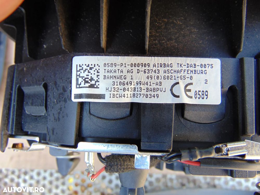 Plansa Bord Range Rover Evoque 2012-2018 aibag sofer pasager genunchi centuri stanga dreapta - 11