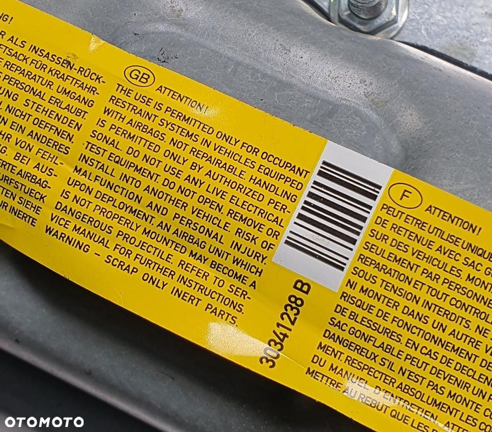 PODUSZKA AIRBAG AIR BAG PASAŻERA FORD FOCUS MK1 3033-8448-B - 8
