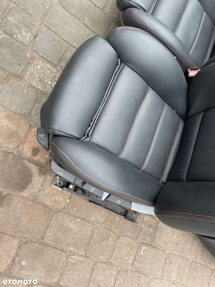 fotele fotel lewy prawy kanapa bmw e36 cabrio skóra czarny obszyte - 4