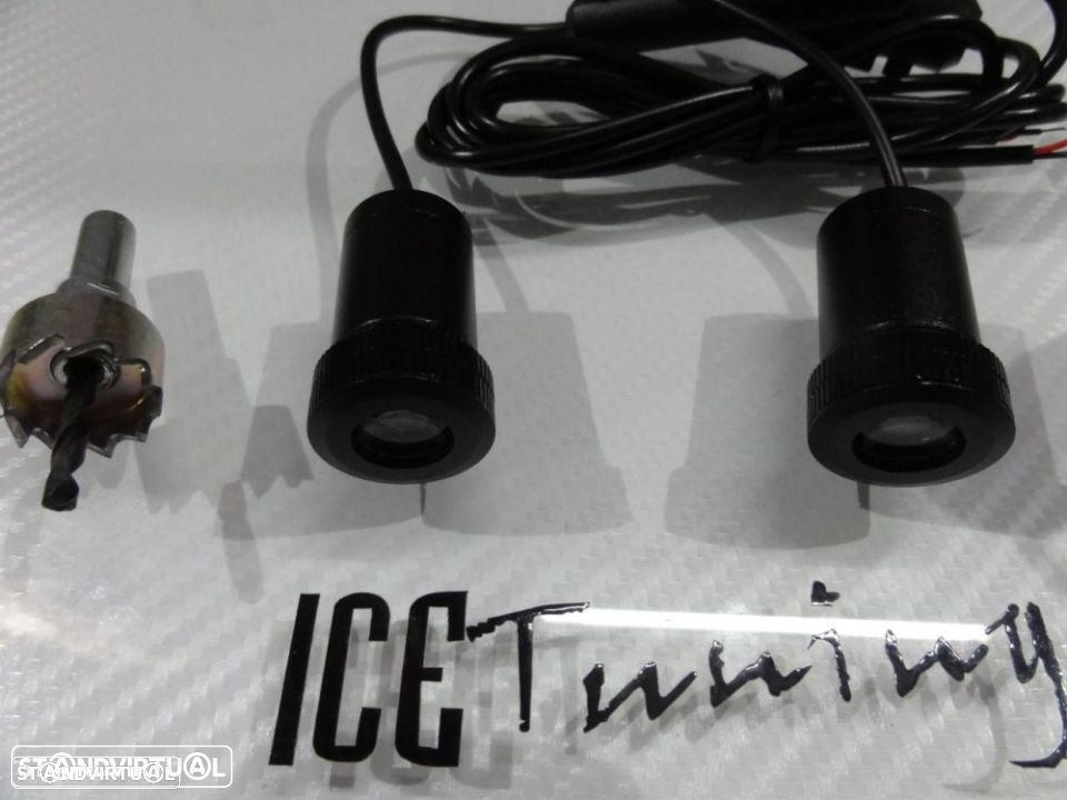 Luz de cortesia para portas com Projector universal em Led, disponível com logo ALFA ROMEO, AUDI, BMW, BMW M, CITROEN, FORD, OPEL, HONDA, PEUGEOT, RENAULT, MERCEDES, MERCEDES AMG, SEAT, SKODA, SUZUKI, TOYOTA, VW - 4
