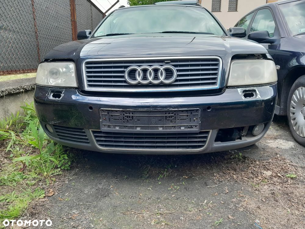 Zderzak przedni AUDI A6 C5 Lift 01-04r. LZ9W PDC Xenon - 1