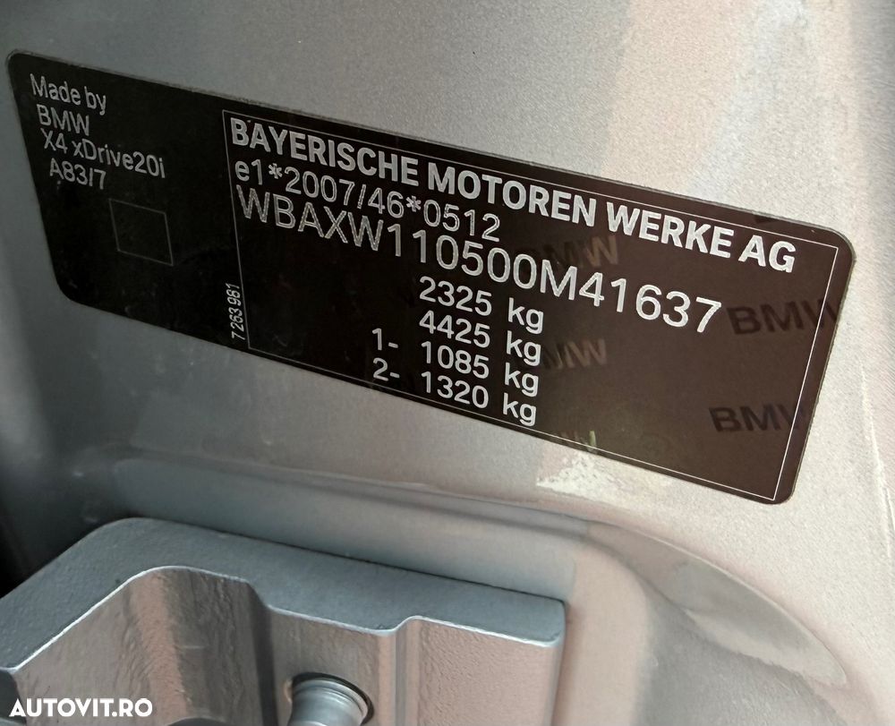 BMW X4 xDrive20i AT xLine - 19