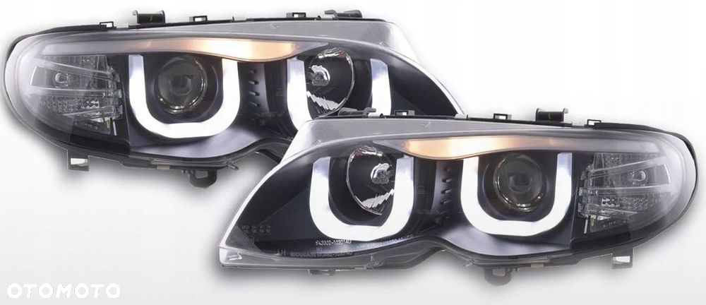 reflektor lampa kpl ringi angel eyes 3d led tuning bmw 3 e46 lift lci 01-05 - 4