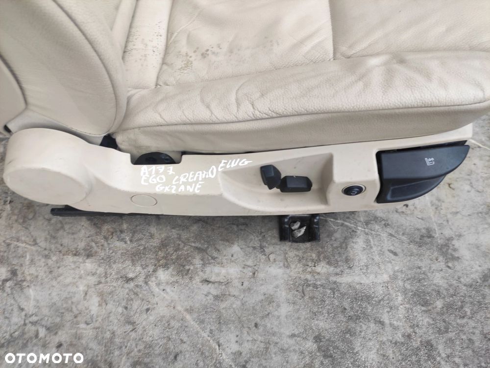 FOTEL PRAWY PRZÓD BMW E60 E61 CREAM BEIGE GRZANY - 3