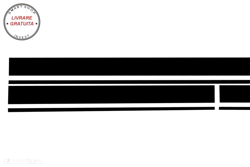 Set Stickere Negru Mat Mercedes CLA W117 C117 X117 (2013-2016) A-Class W176 (2012-- livrare gratuita - 4