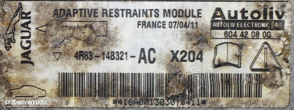CENTRALINA DE AIRBAG JAGUAR S-TYPE - 5