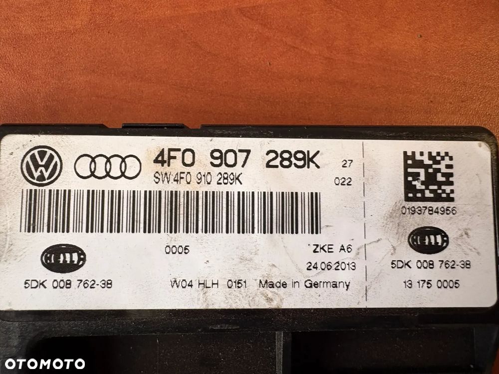 MODUŁ KOMFORTU AUDI A6 C6 4F0907289K - 3